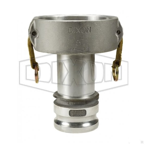 Type DA Cam and Groove Reducing Coupler, 2-1/2 x 4 in Nominal, Coupler x Adapter End Style, Aluminum